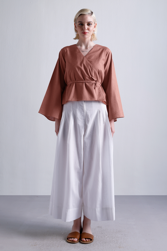Elessandra Wrap Top : Sienna